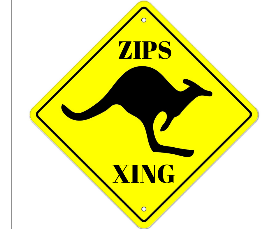 Kangaroo Crossing Sign