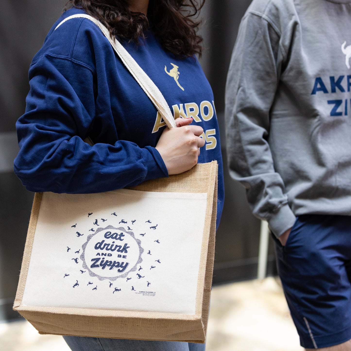 "Eat, Drink, & Be Zippy" Tote
